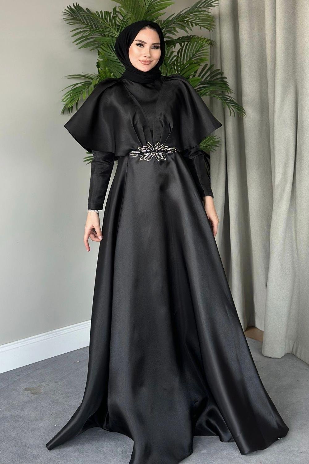 Orkide  Abiye Siyah 4550 