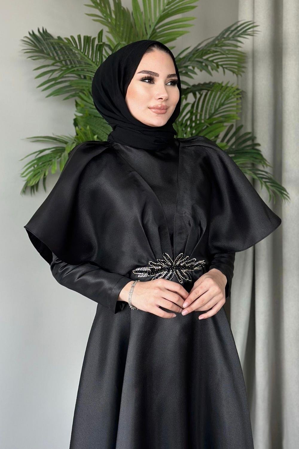 Orkide  Abiye Siyah 4550 