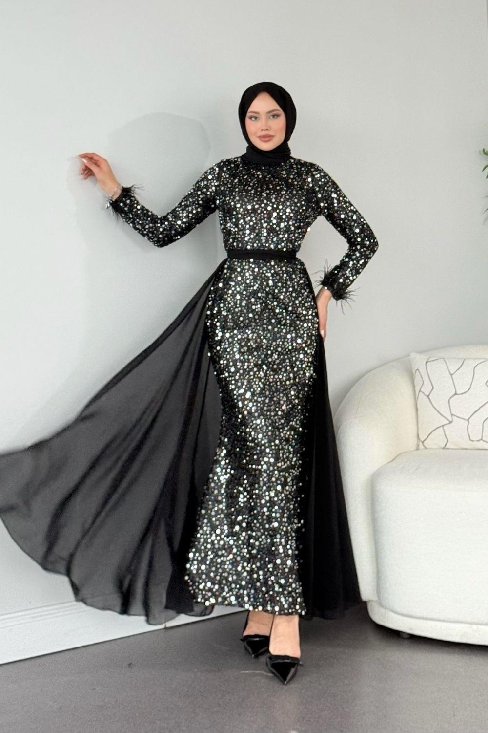 Papatya Abiye Gri 4555 