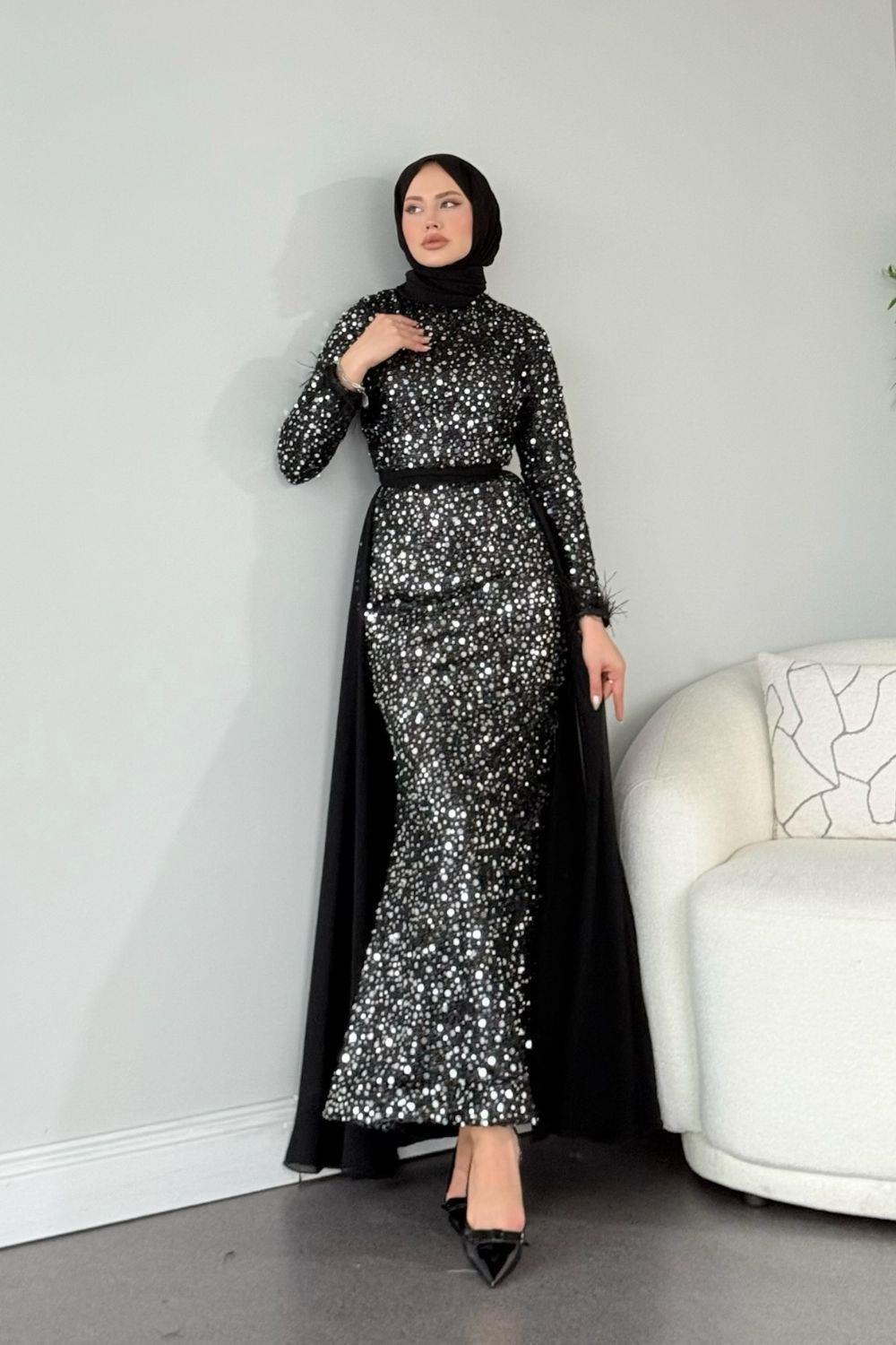 Papatya Abiye Gri 4555 