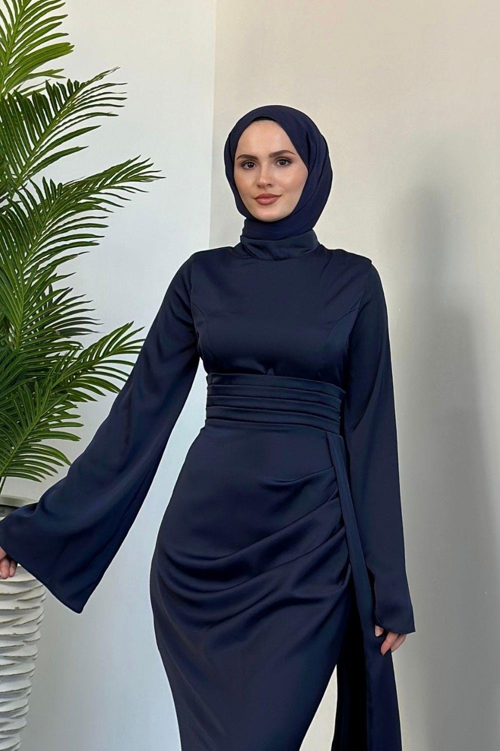 Baler Abiye Lacivert 4578 