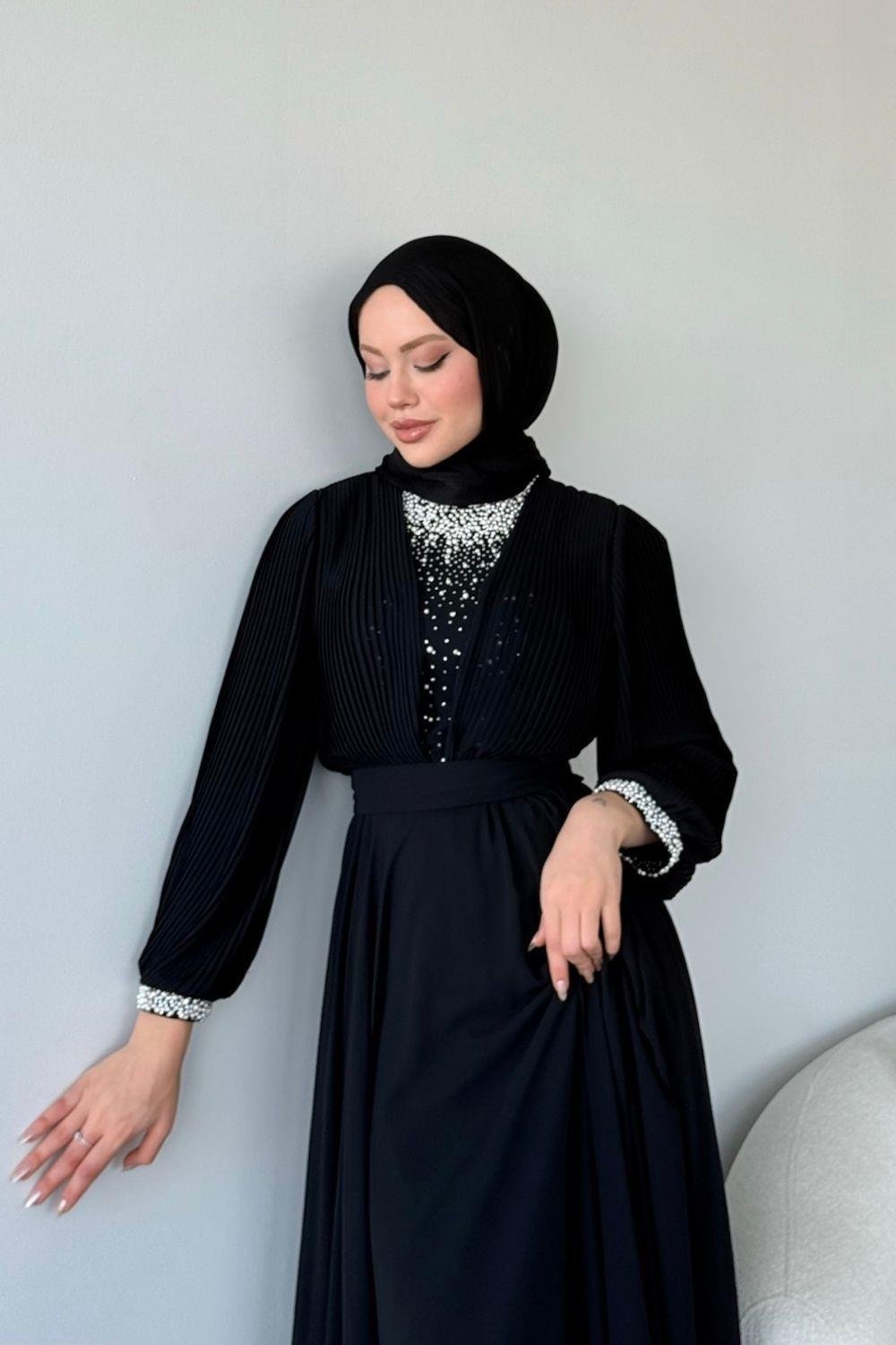 Buse Abiye Siyah 4620 