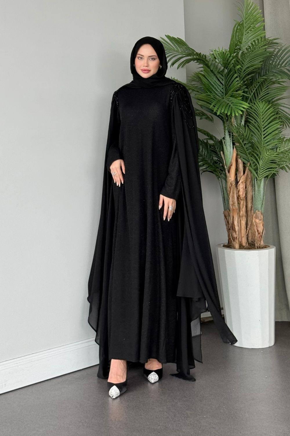 Hermony Abiye Siyah 4624 