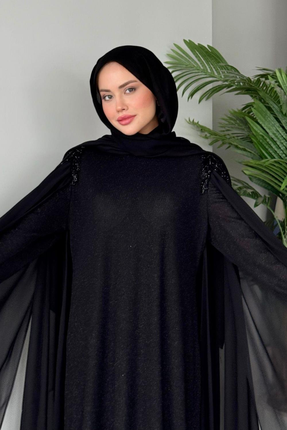 Hermony Abiye Siyah 4624 