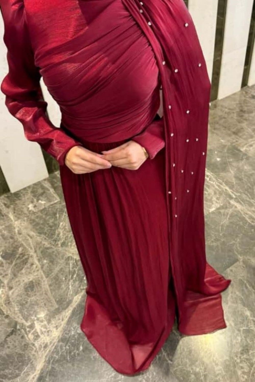 Peri Abiye Bordo 46620 