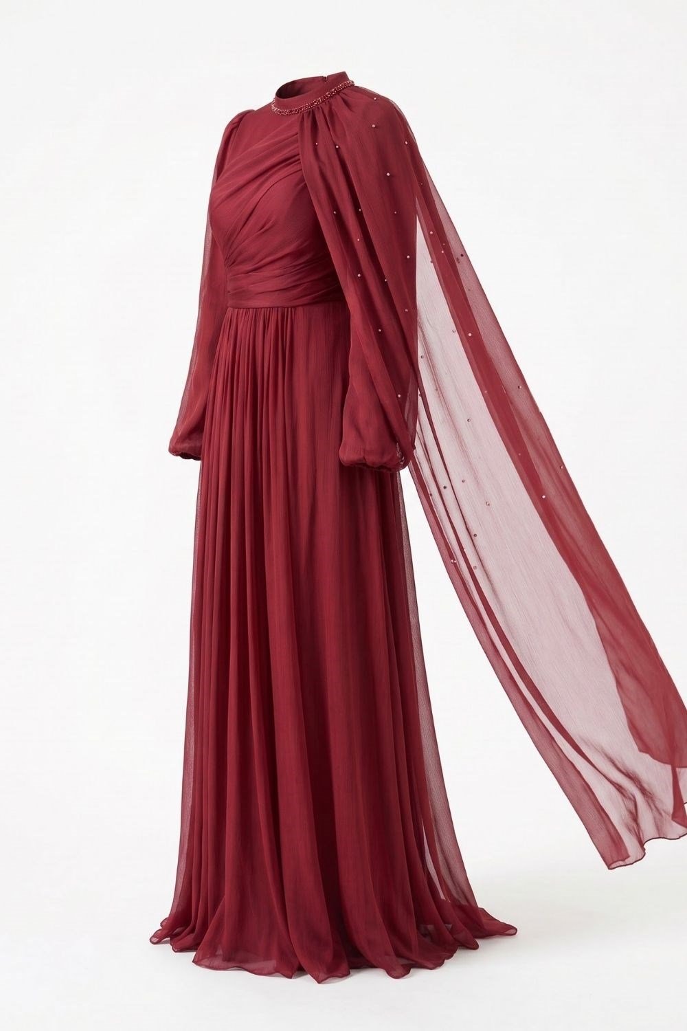 Fairy Evening Dress Burgundy 46620 