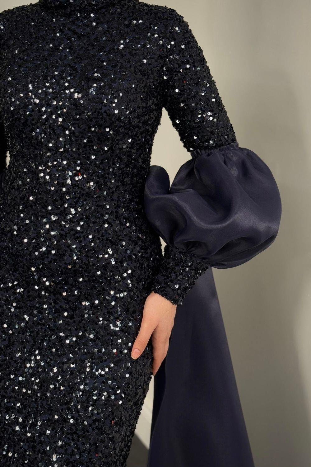 Ilgın Abiye Lacivert 4682 