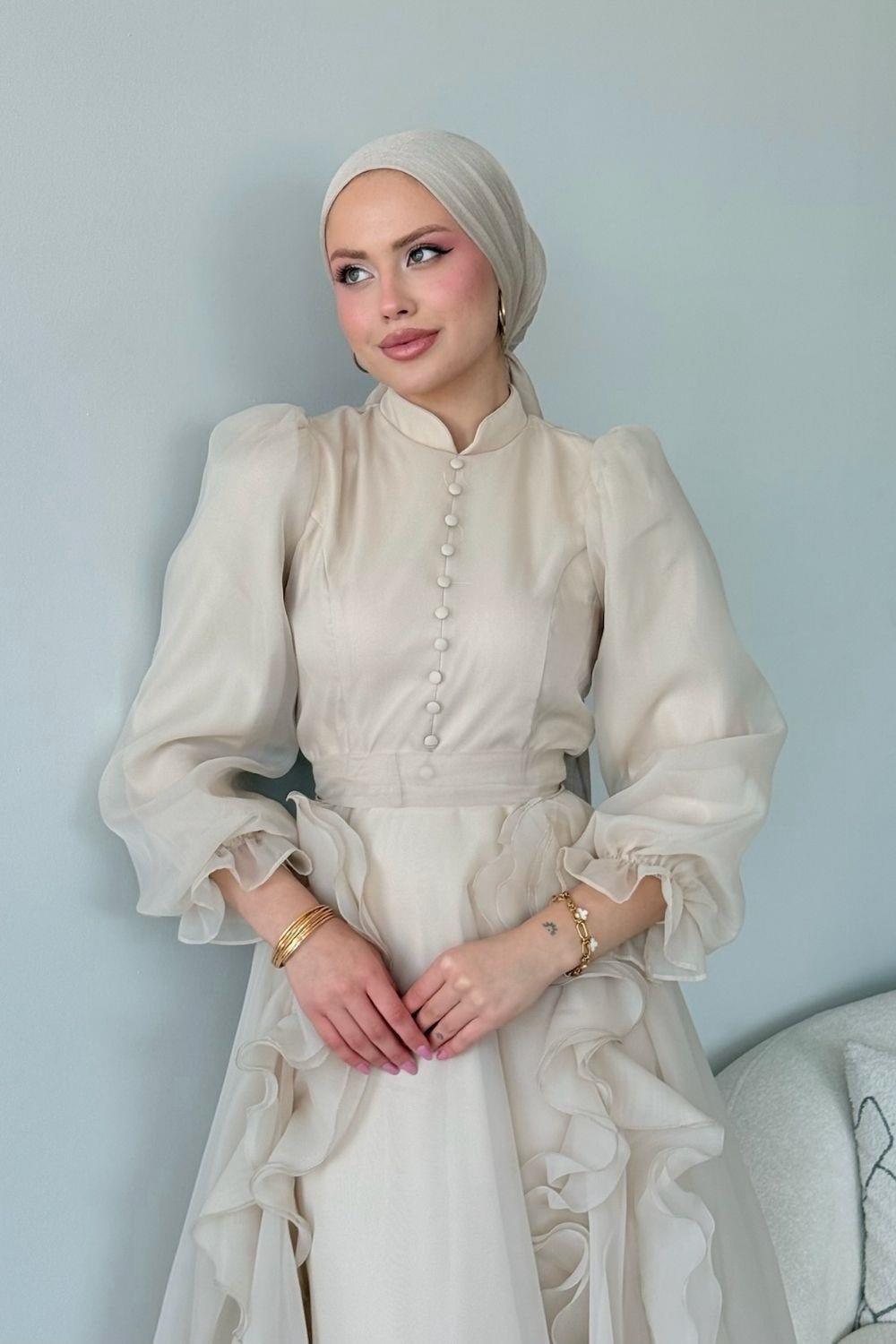 Samira Janjan Abiye Ekru 4683 