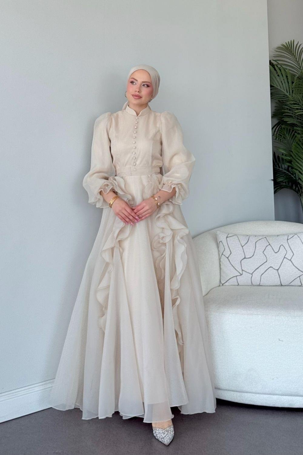Samira Janjan Abiye Ekru 4683 