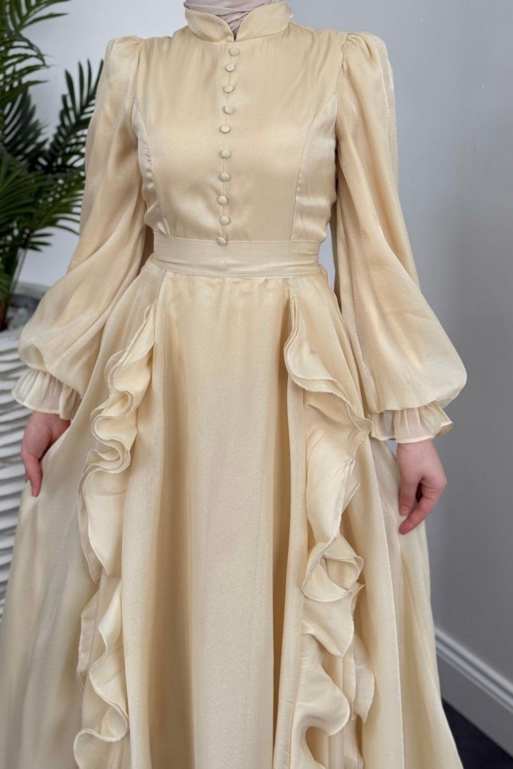 Samira Janjan Abiye Sarı 4683 