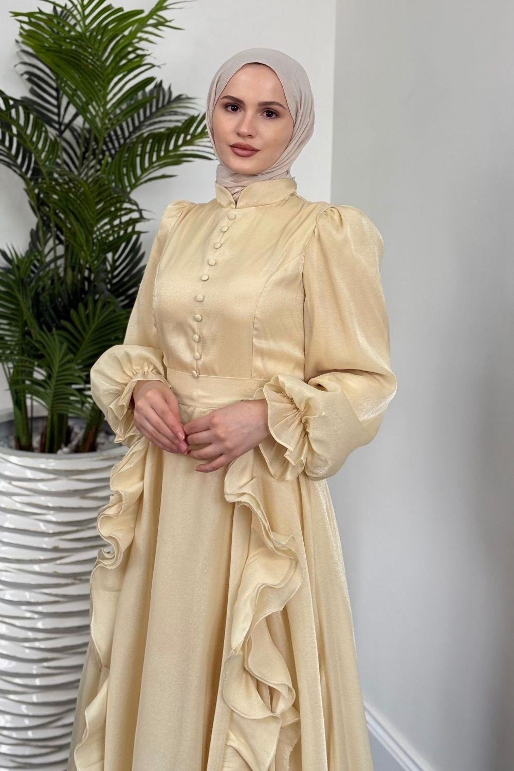 Samira Janjan Abiye Sarı 4683 