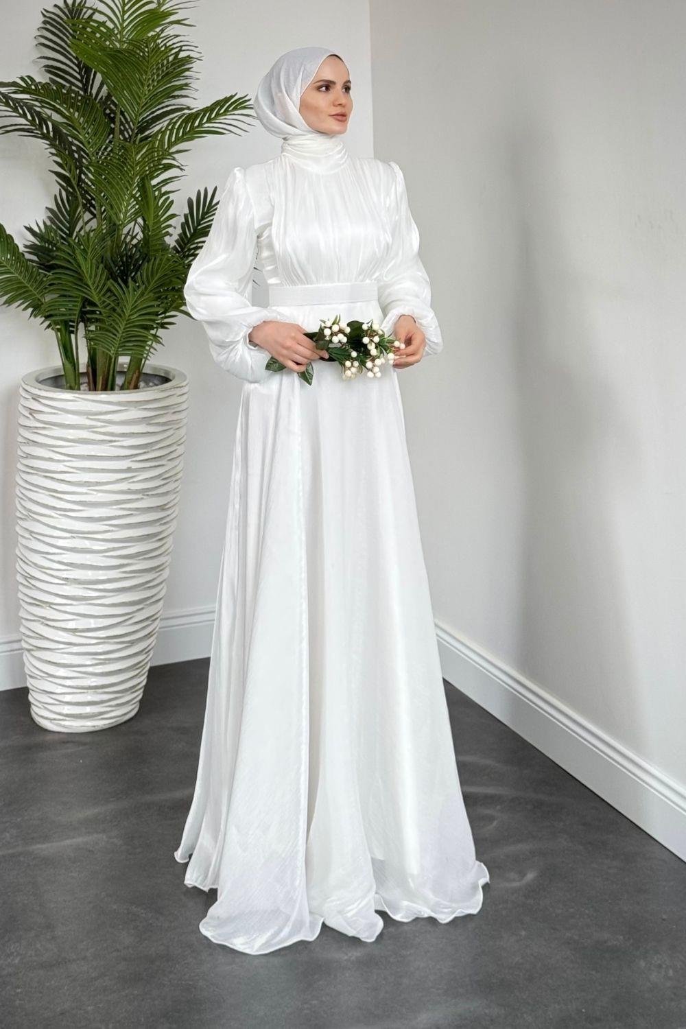 Elmas Janjan Abiye Beyaz 4728 