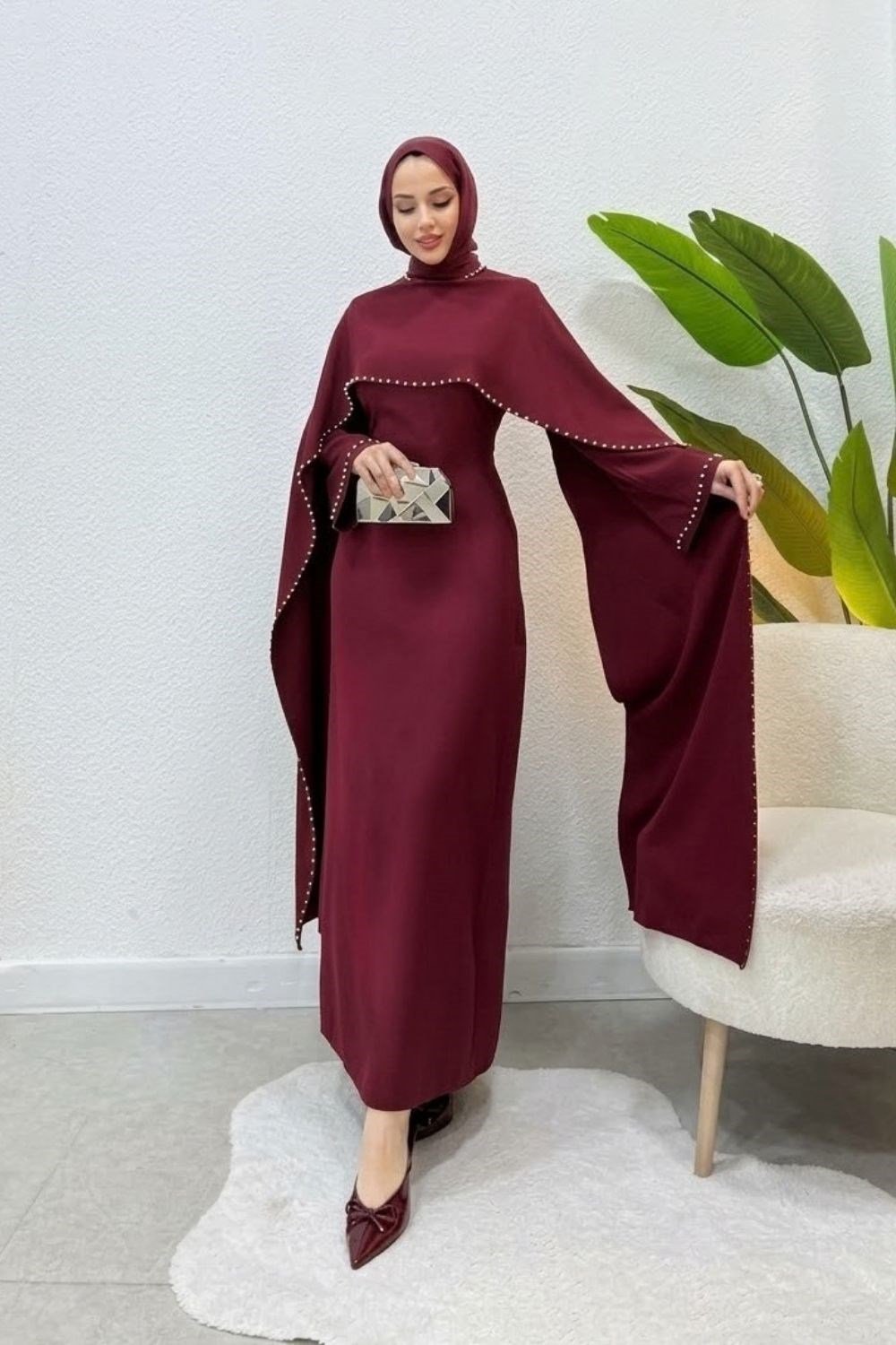 Irmak Abiye Bordo 4750 