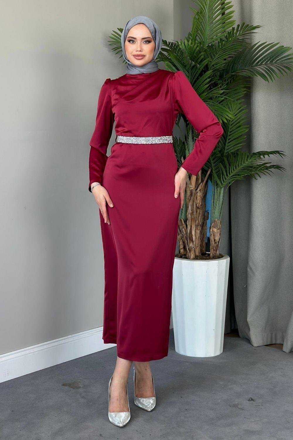 Deren Abiye Bordo 4765 