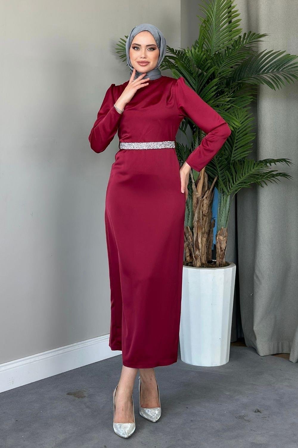 Deren Abiye Bordo 4765 