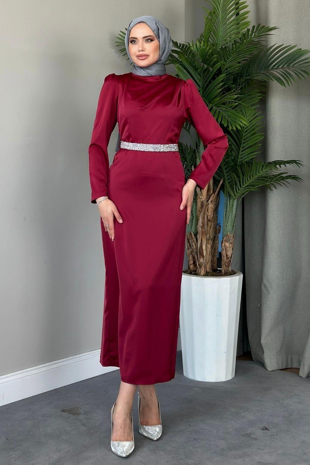 Deren Abiye Bordo 4765 