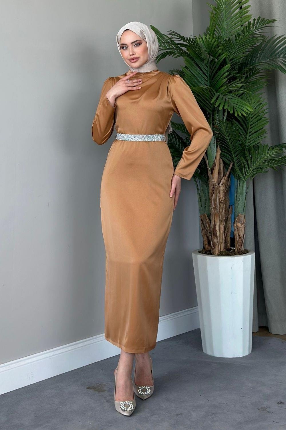 Deren Abiye Camel 4765 