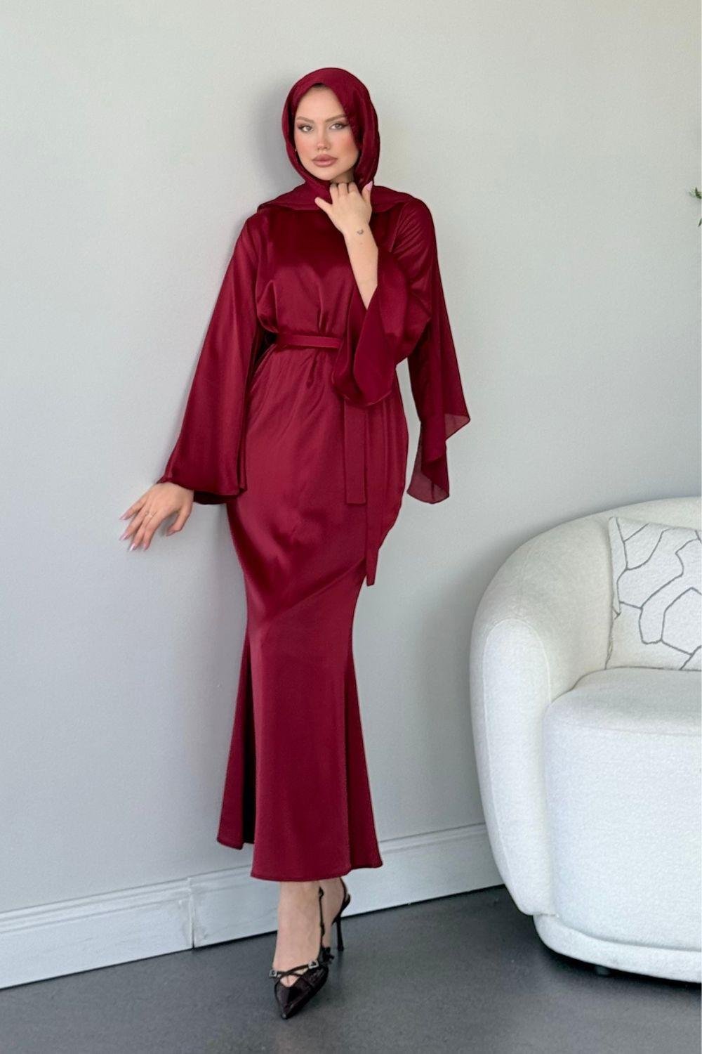 Bear Saten Abiye Bordo 4901 