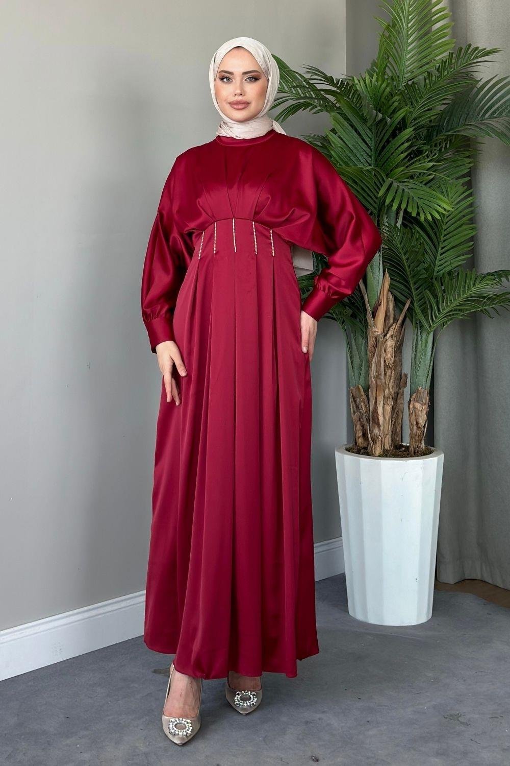 Beniz Abiye Bordo 4902 