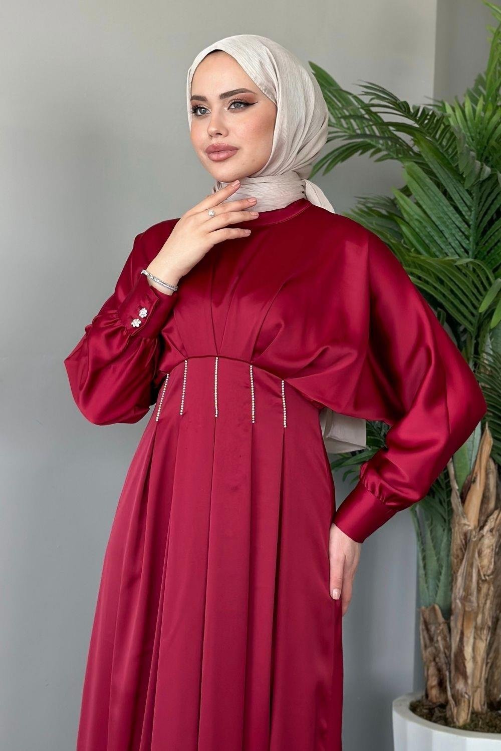 Beniz Abiye Bordo 4902 