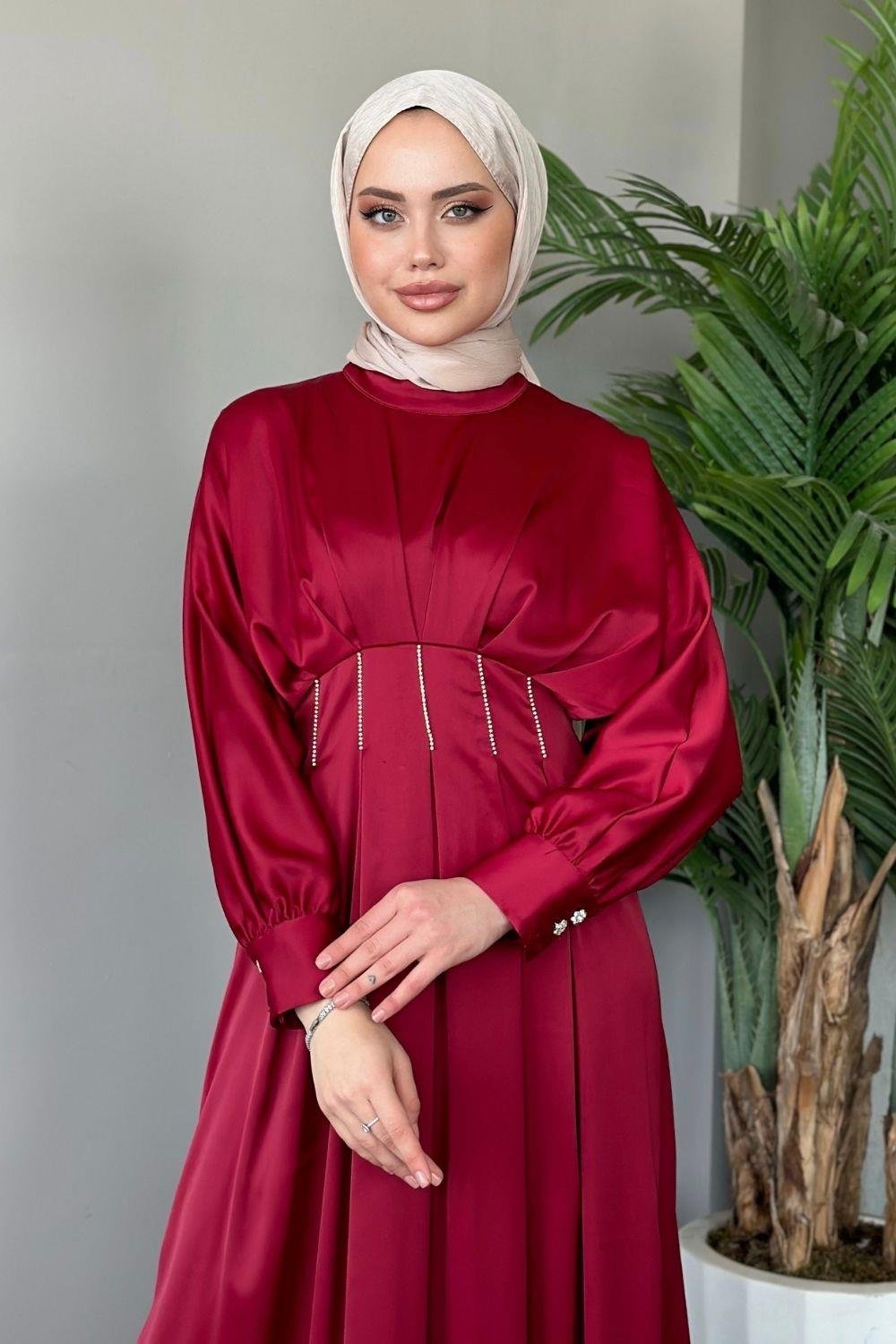 Beniz Abiye Bordo 4902 