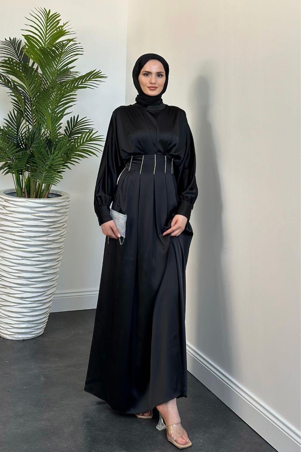 Beniz Abiye Siyah 4902 