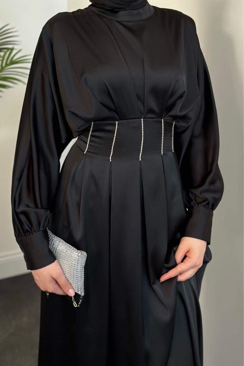 Beniz Abiye Siyah 4902 