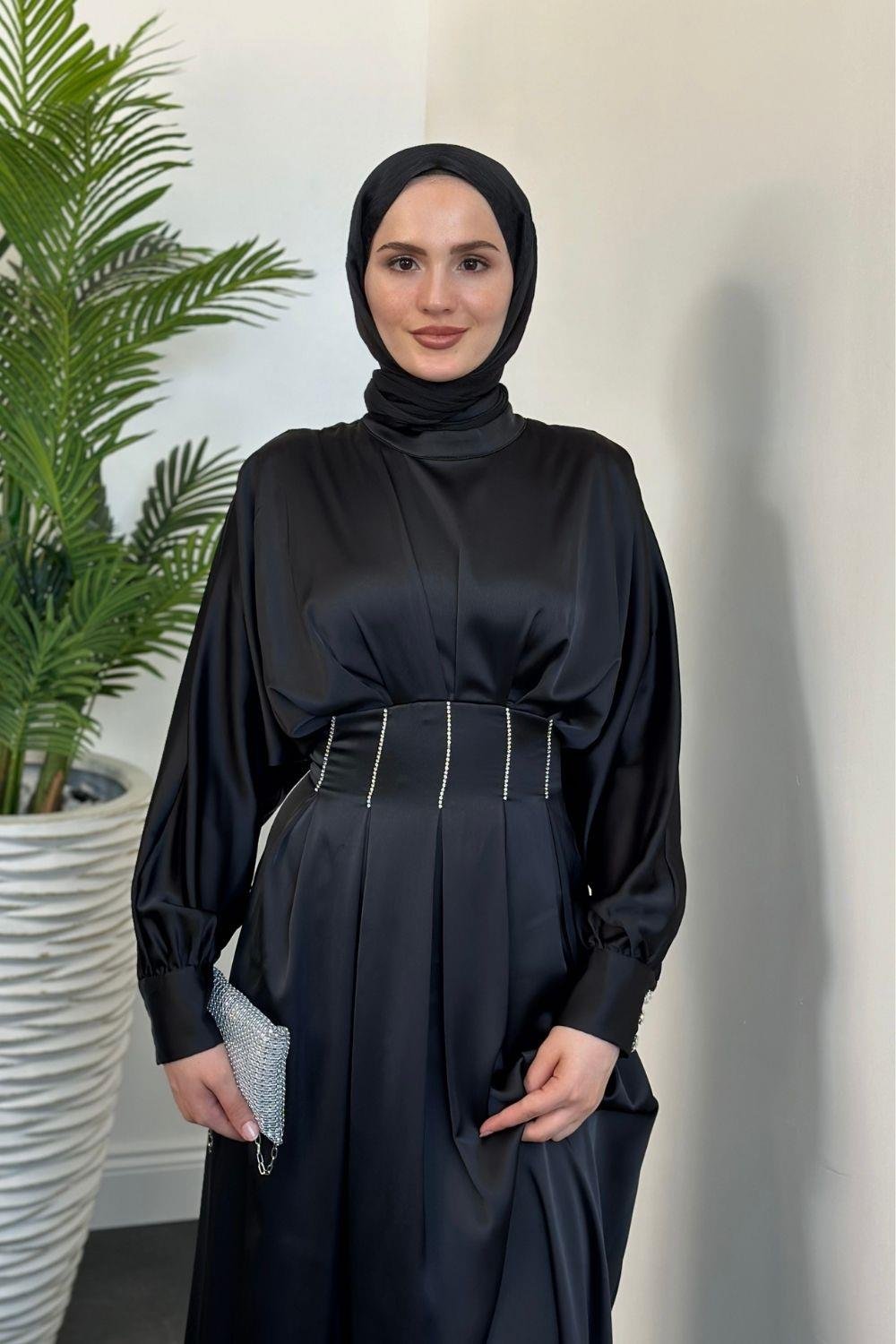 Beniz Abiye Siyah 4902 