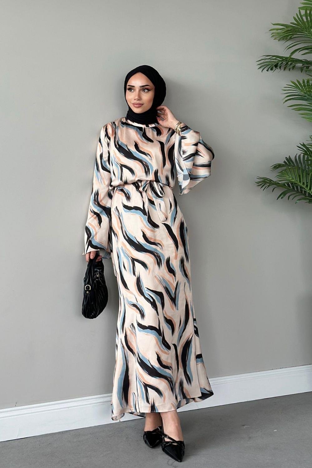 Çisem Elbise Mavi 4942 