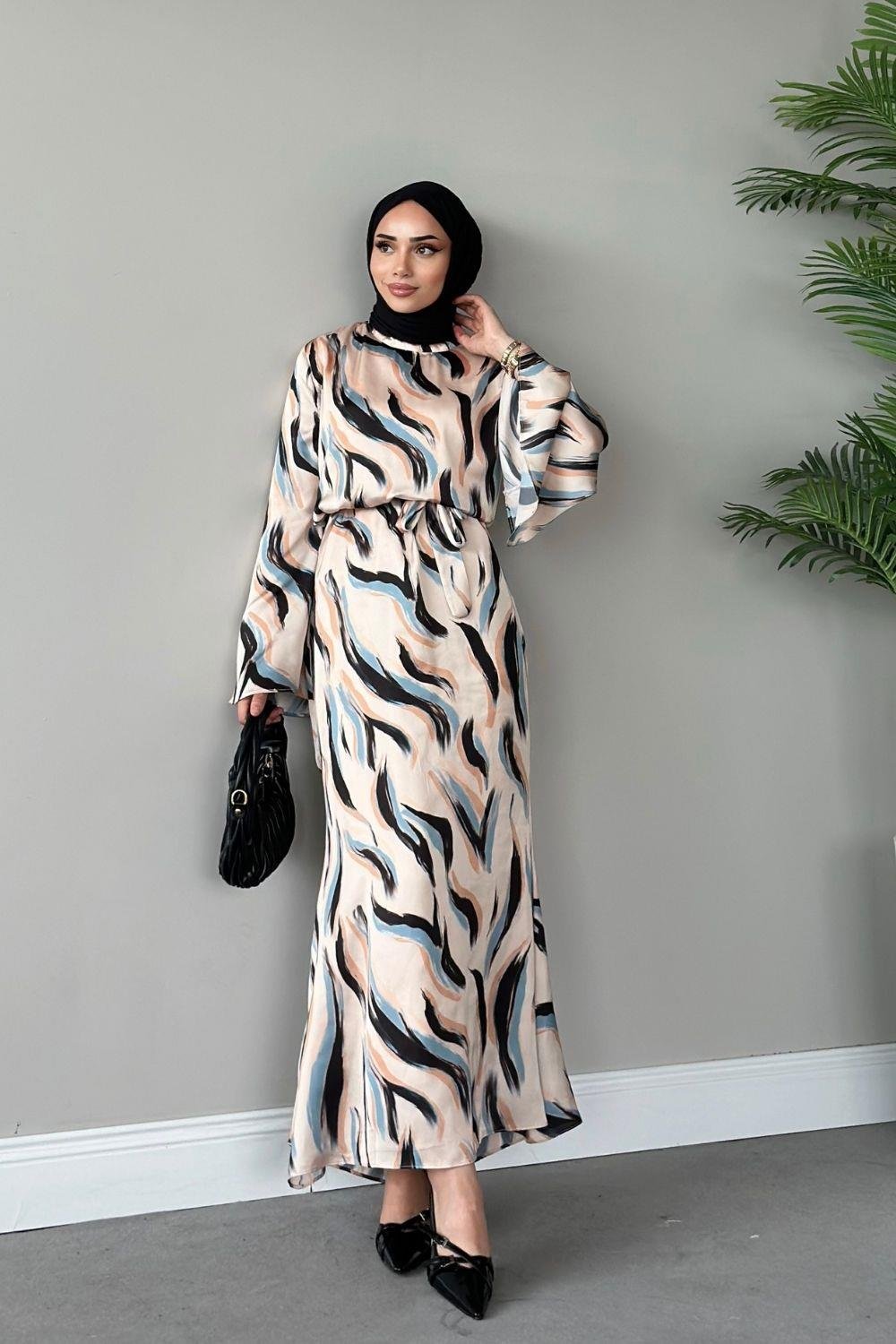 Çisem Elbise Mavi 4942 