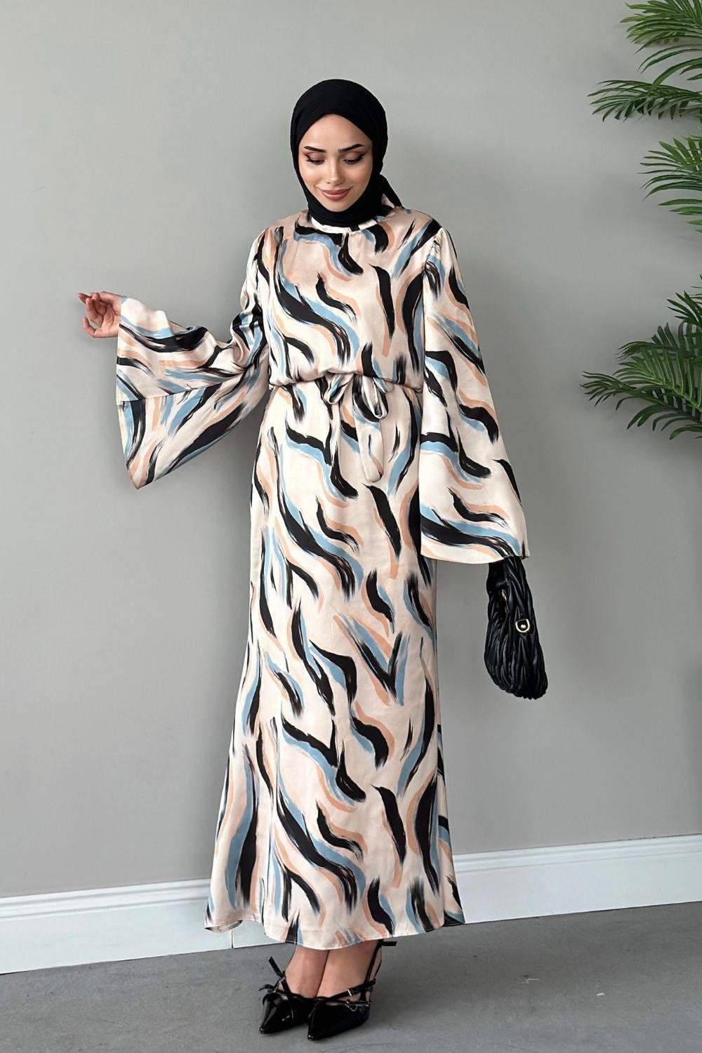 Çisem Elbise Mavi 4942 