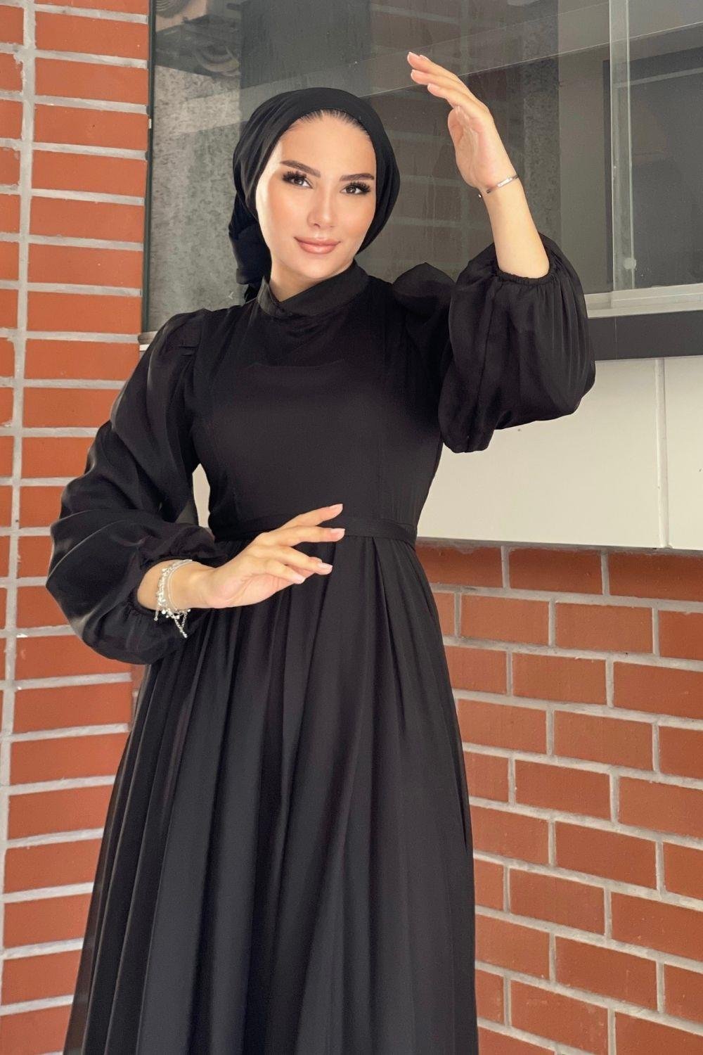 Kuyruklu Jan Jan Abiye Siyah 5023 