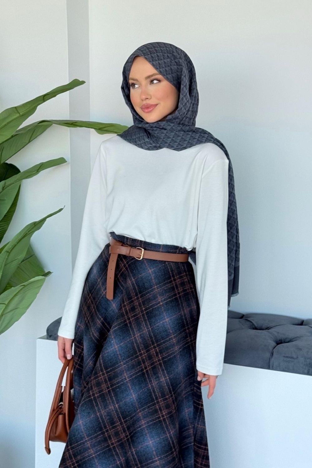 İdil Etek Lacivert 5024 