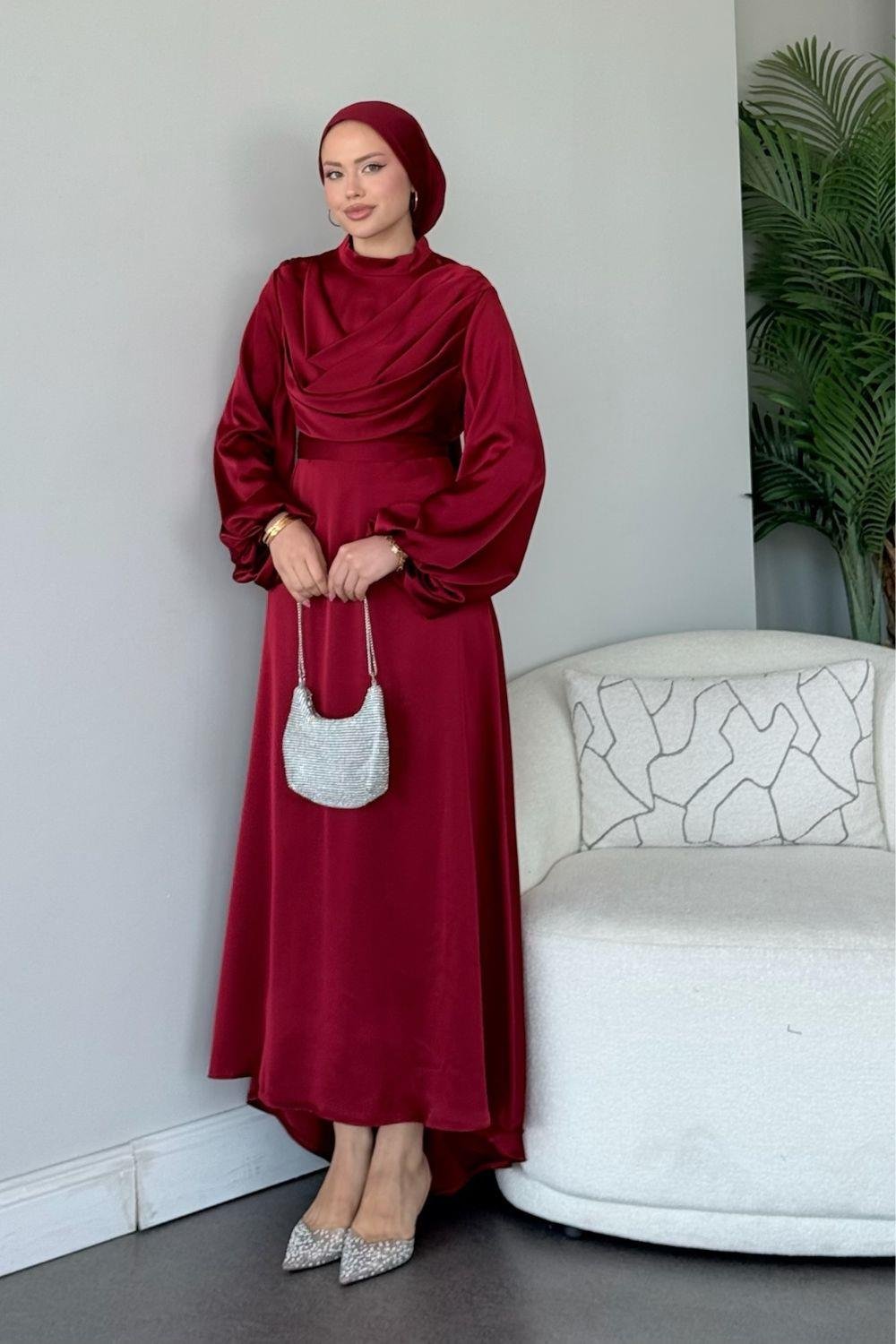 Taşkın Abiye Bordo 50350 