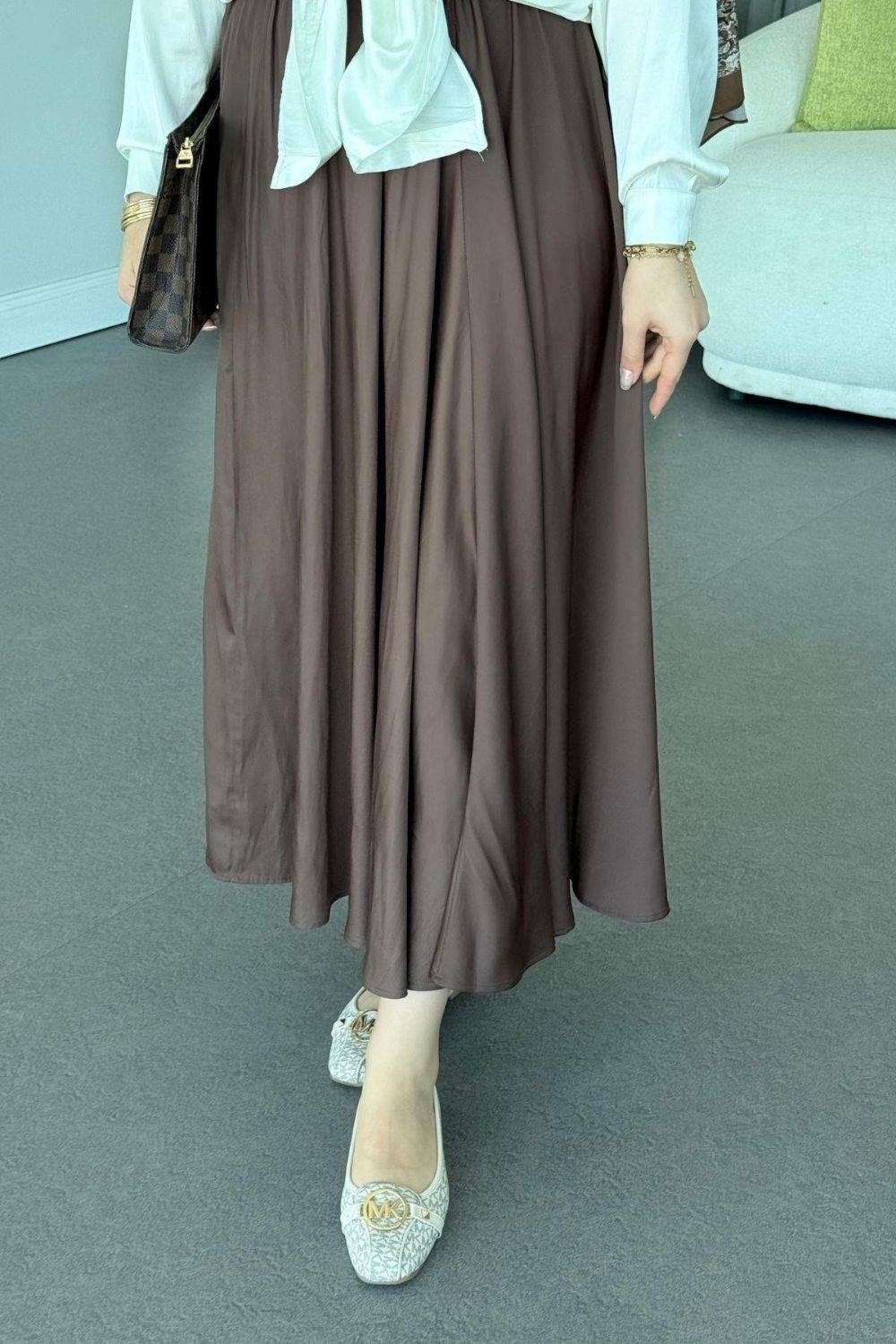 Mevlana Saten Etek Siyah Kahverengi 50400 