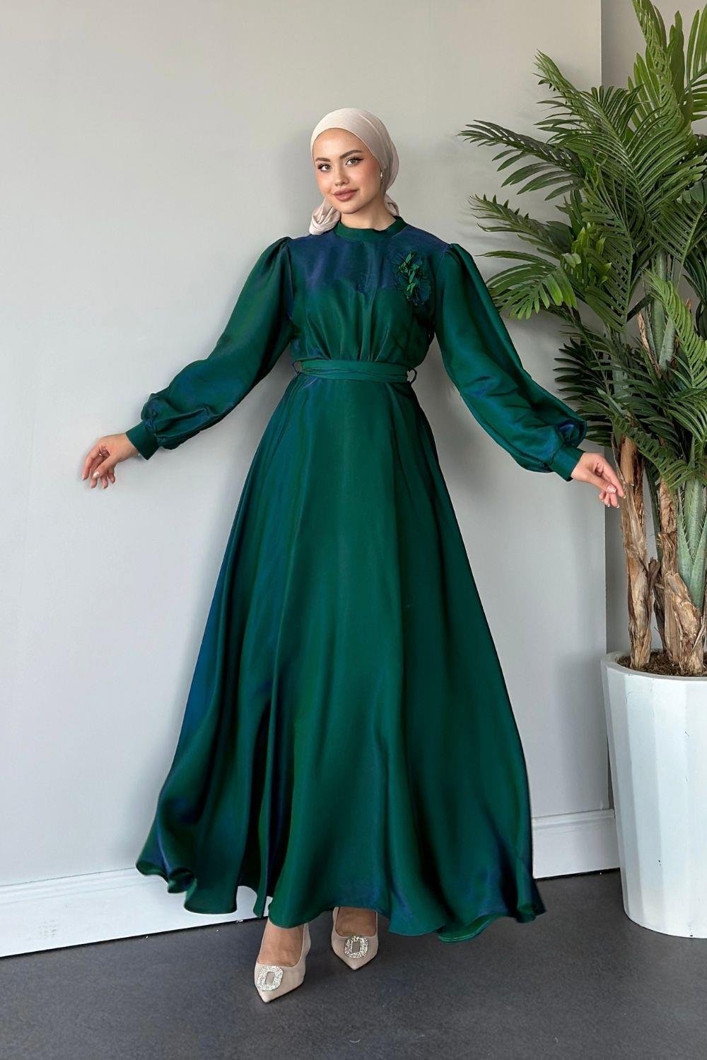 Çilay Elbise Zümrüt 5089 