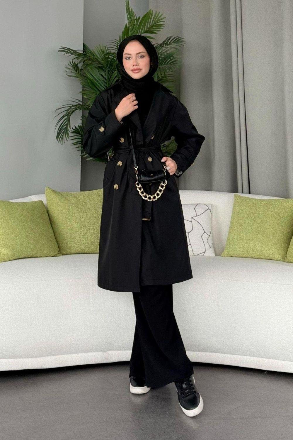 Premium Trenç Siyah 5114 