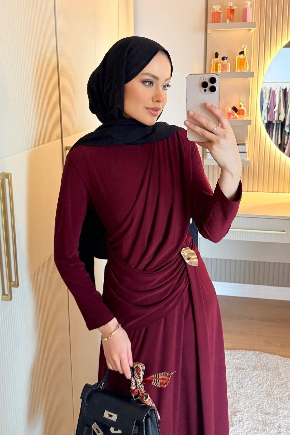 Sandy Elbise Bordo 5491 