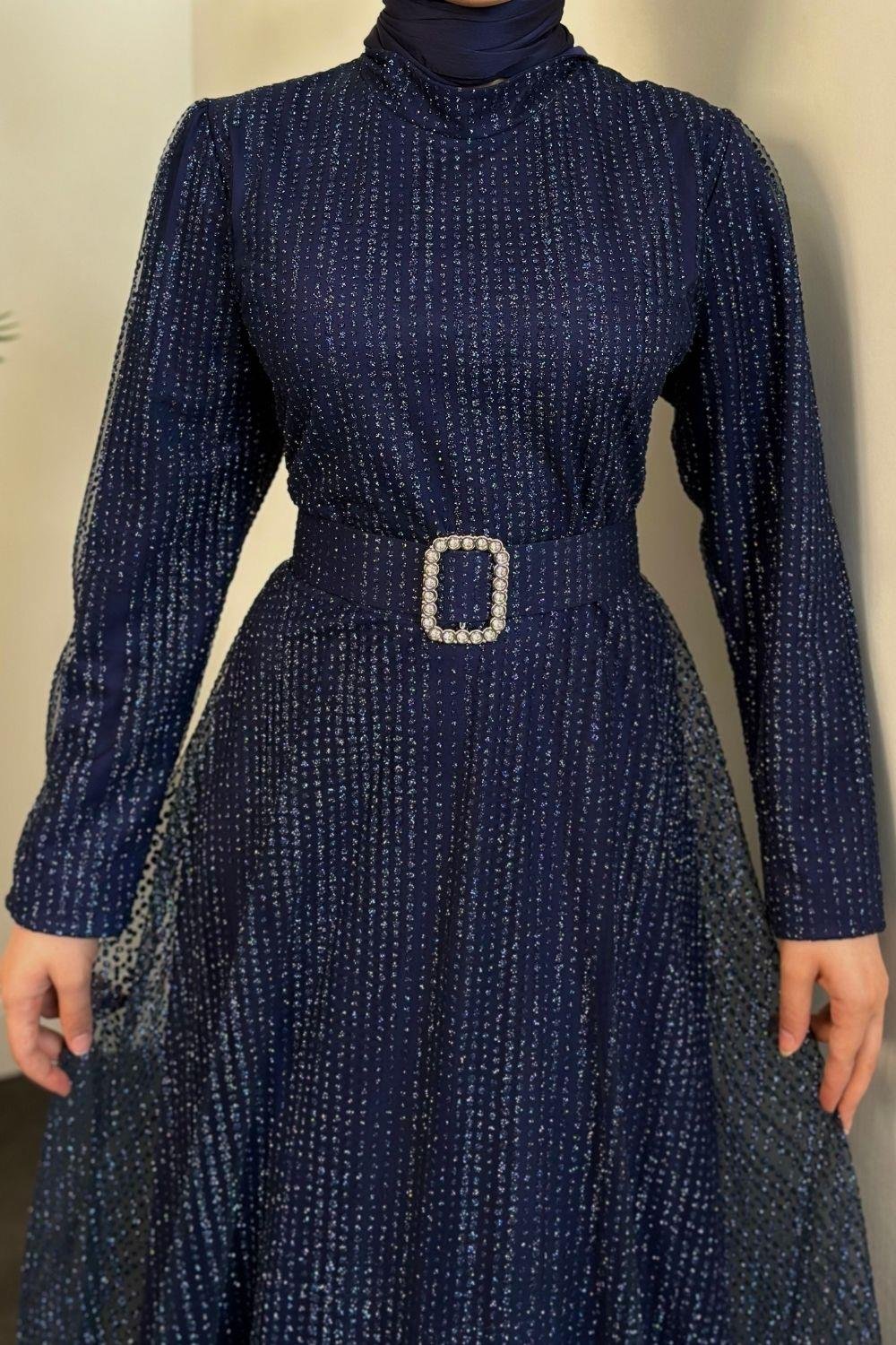 Beren Simli Pıtpıt Abiye Lacivert 5646 