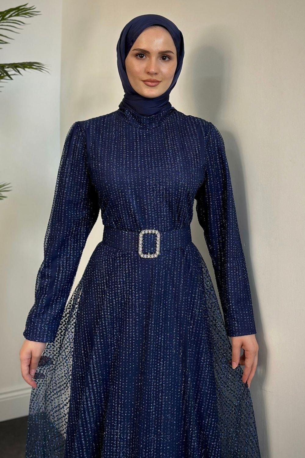 Beren Simli Pıtpıt Abiye Lacivert 5646 