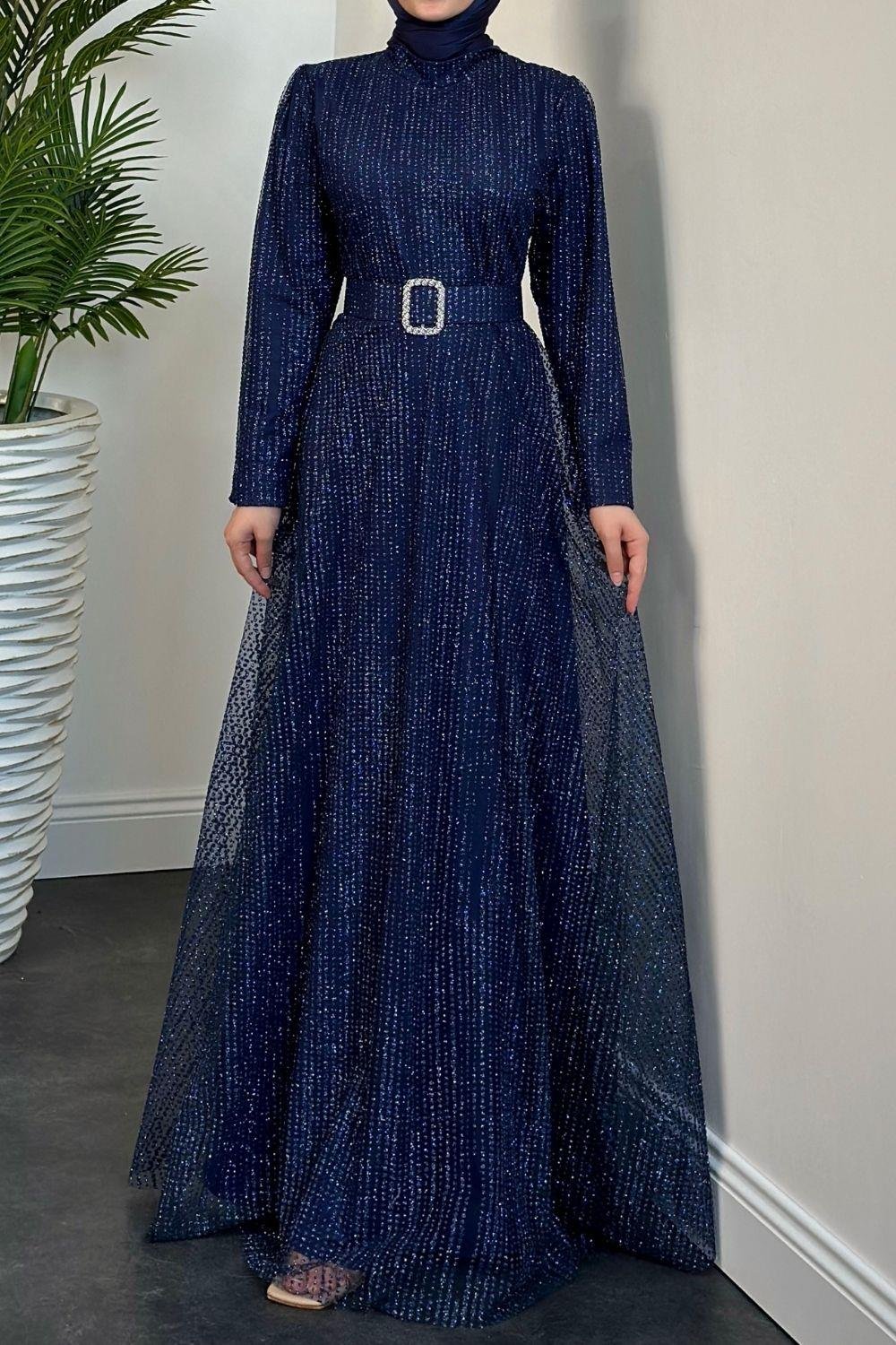 Beren Simli Pıtpıt Abiye Lacivert 5646 