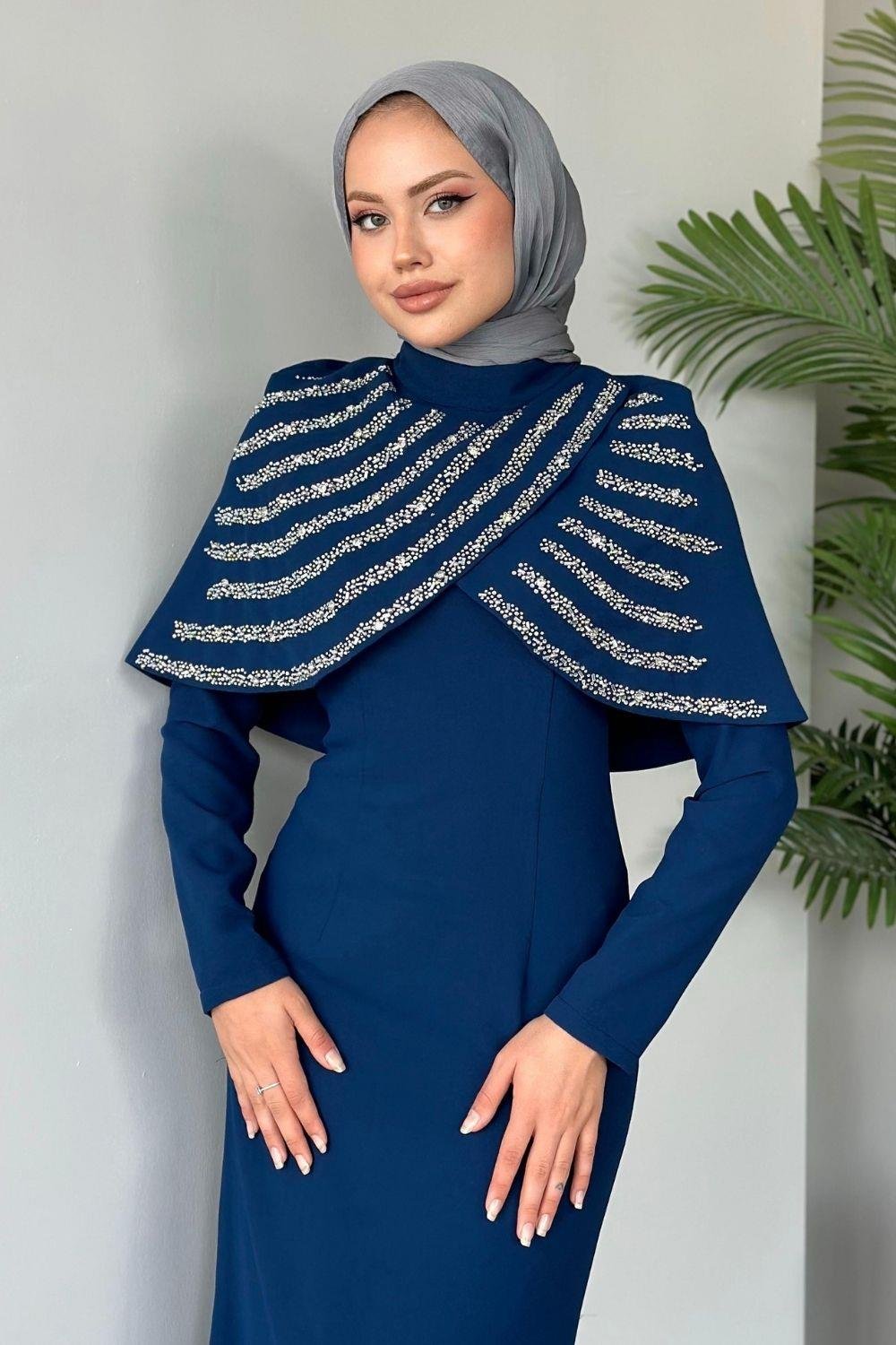 Sonay Abiye Lacivert 5787 