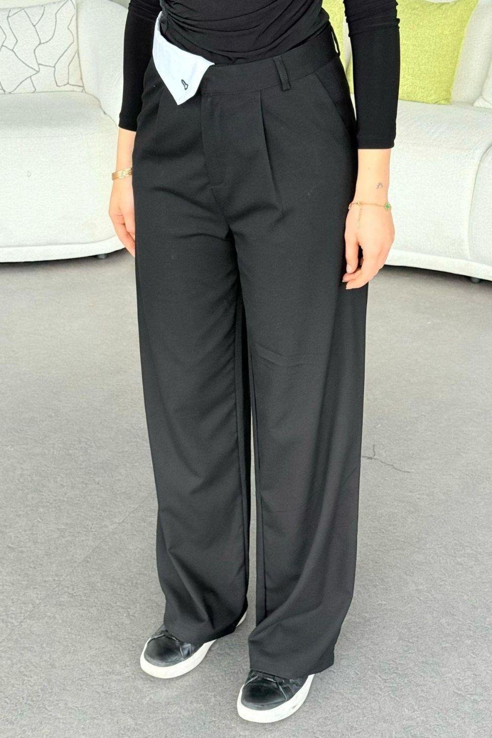 Zar Palazzo Pantolon Siyah 5879 