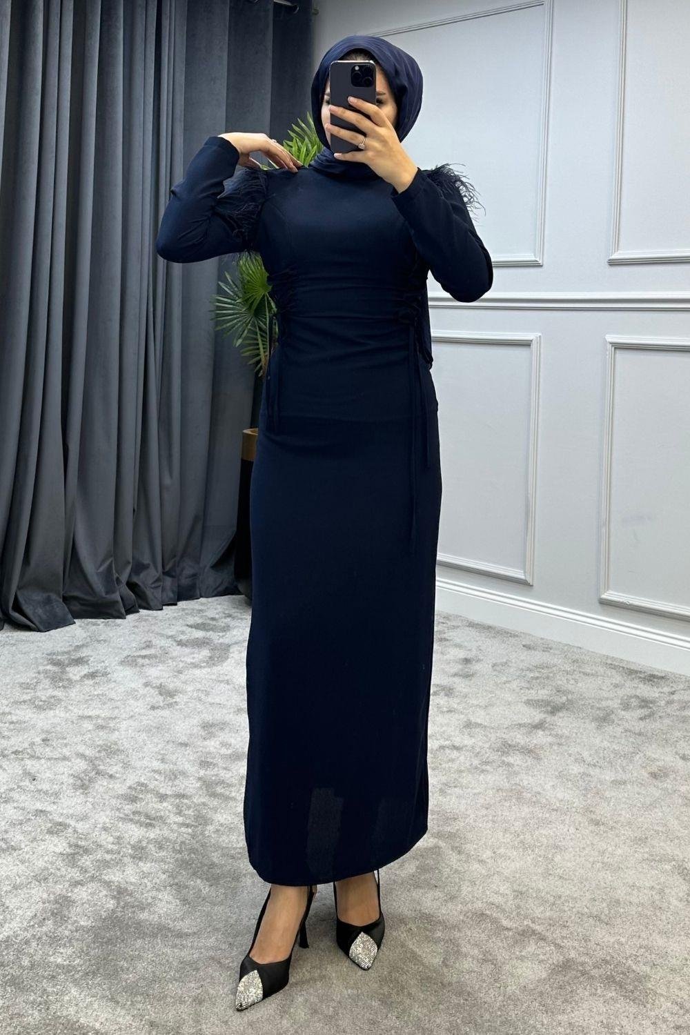 Karanfil Abiye Lacivert 5975 