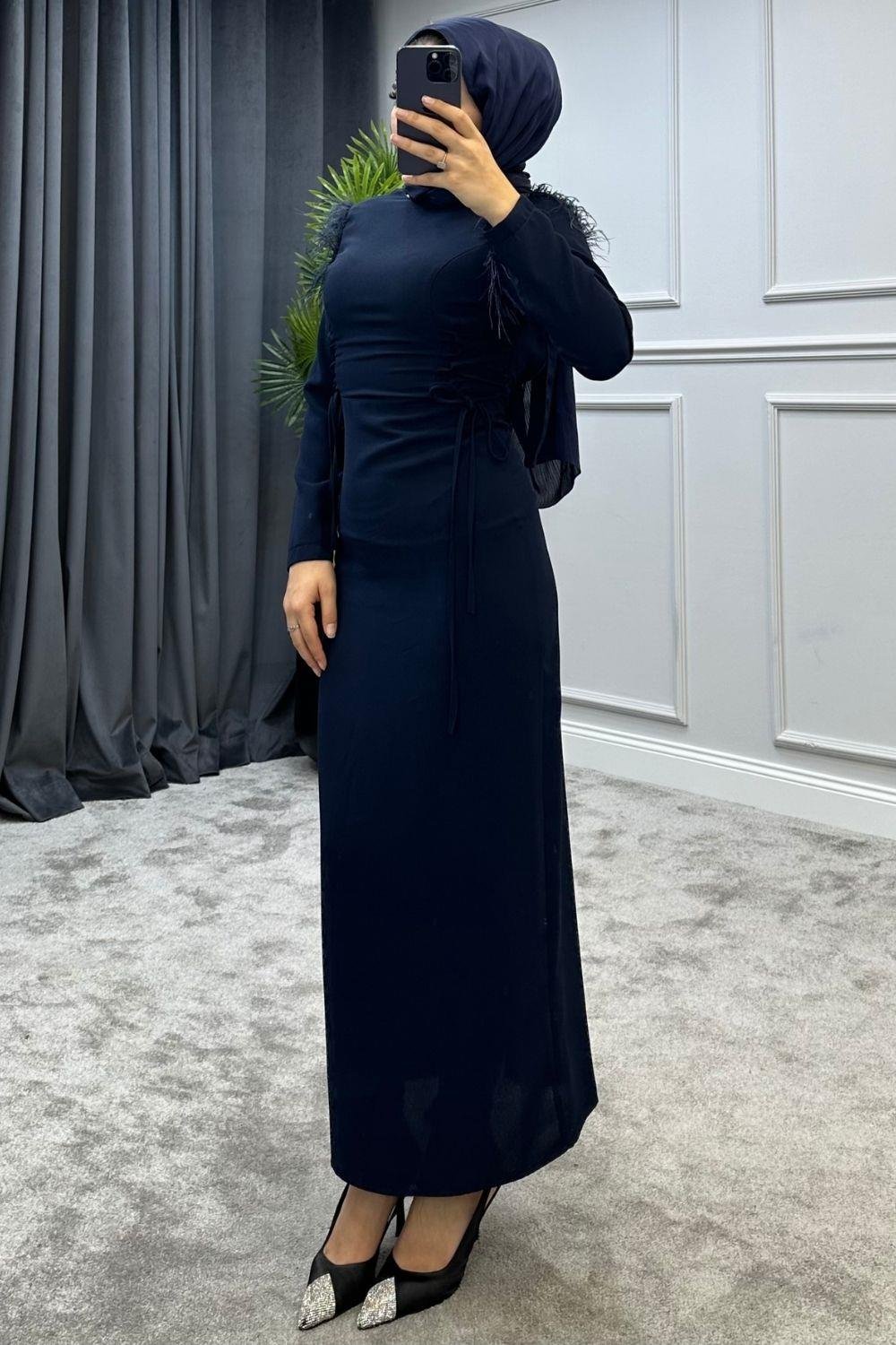 Karanfil Abiye Lacivert 5975 