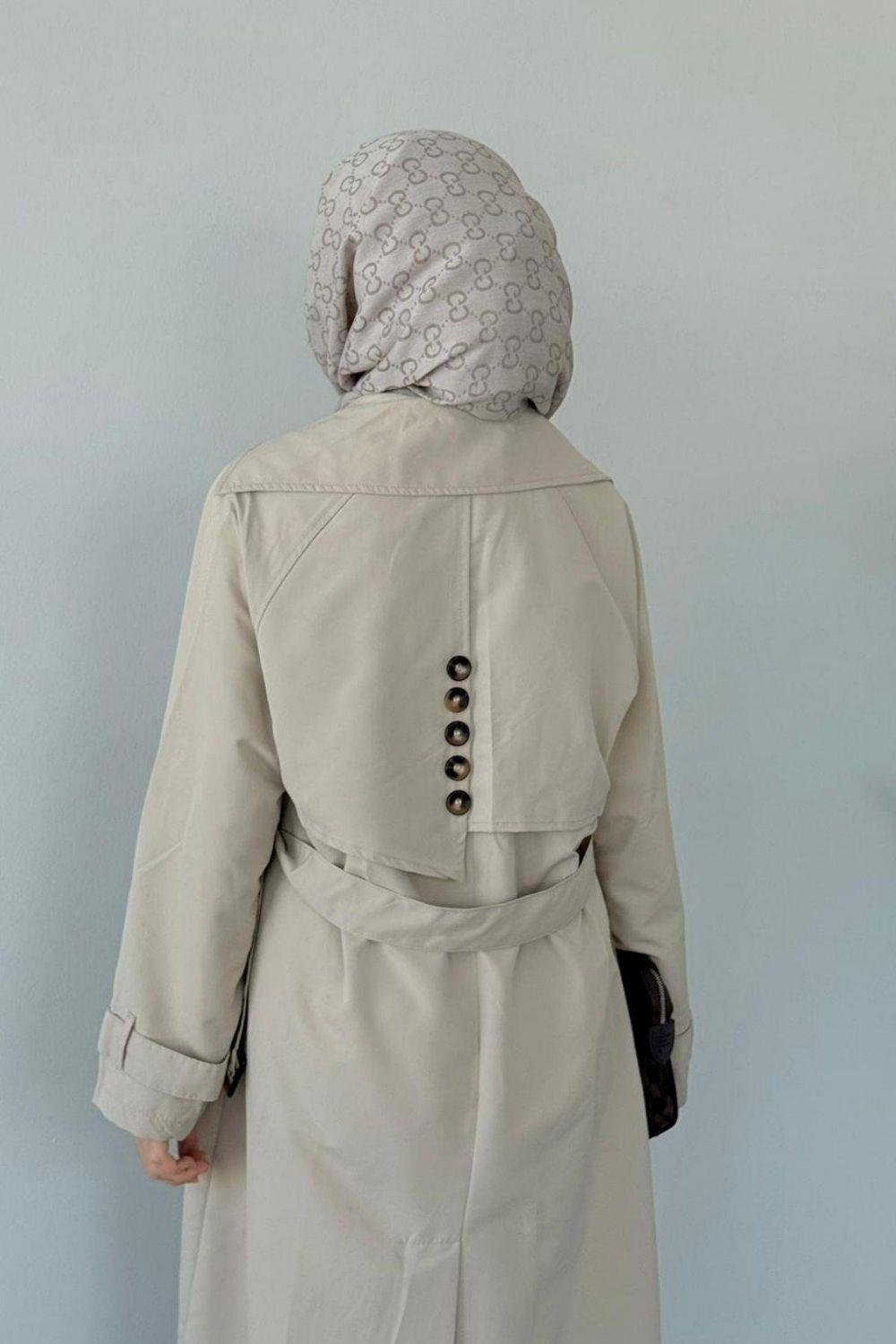 Rüzgarlık Trençkot Bej 5985 