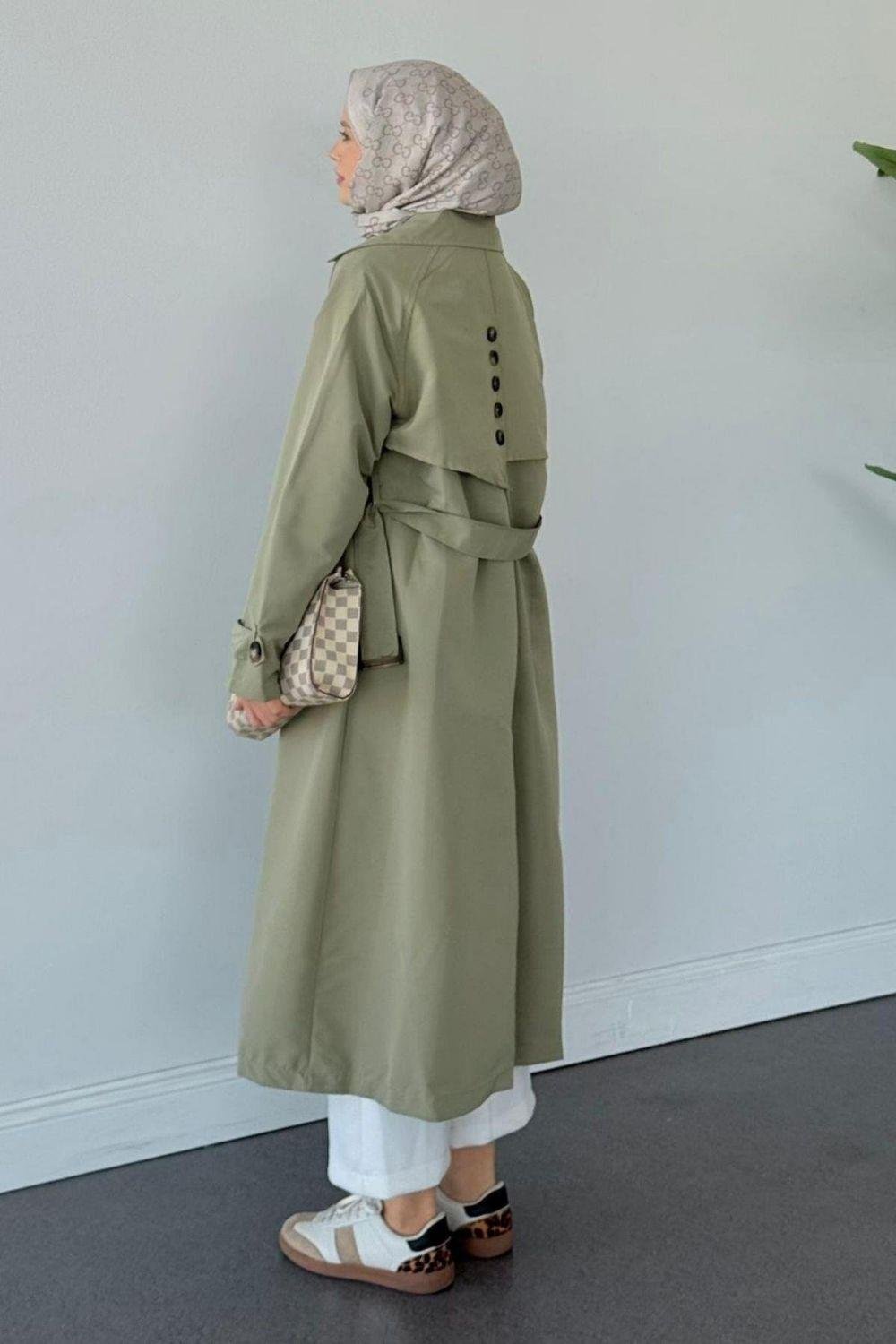 Rüzgarlık Trençkot Mint 5985 