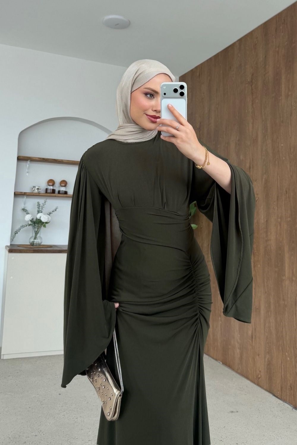 Lucy Sandy Elbise Haki 6027 