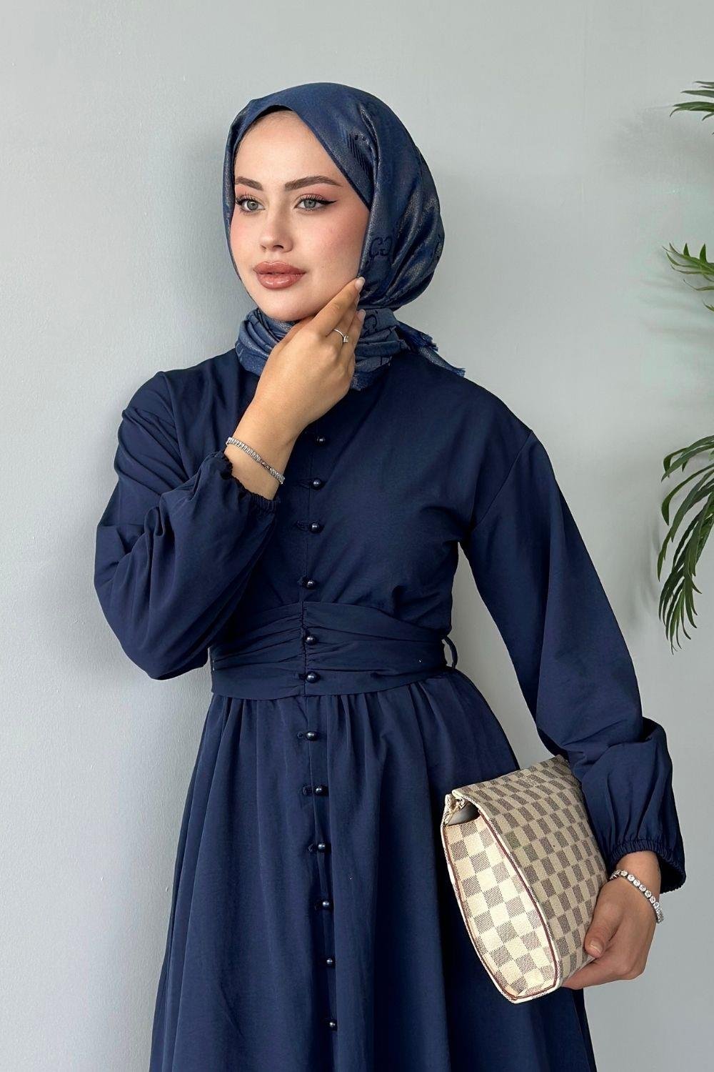 İzem Elbise Lacivert 60400 