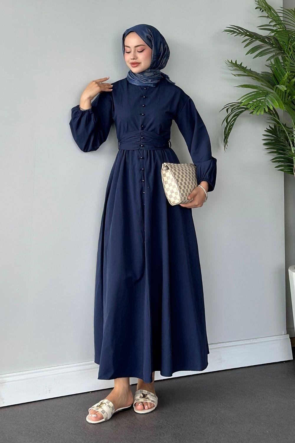 İzem Elbise Lacivert 60400 